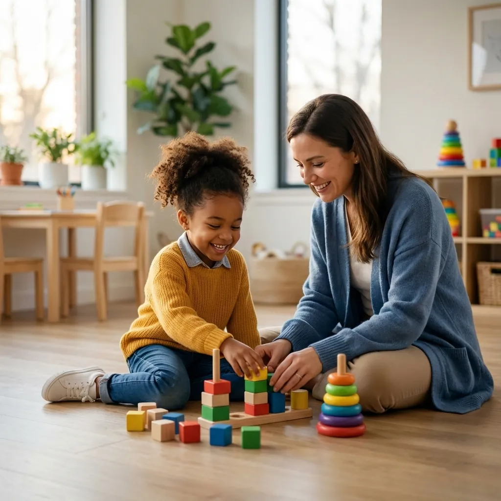 Family reviewing Ontario autism program FAQ documents together