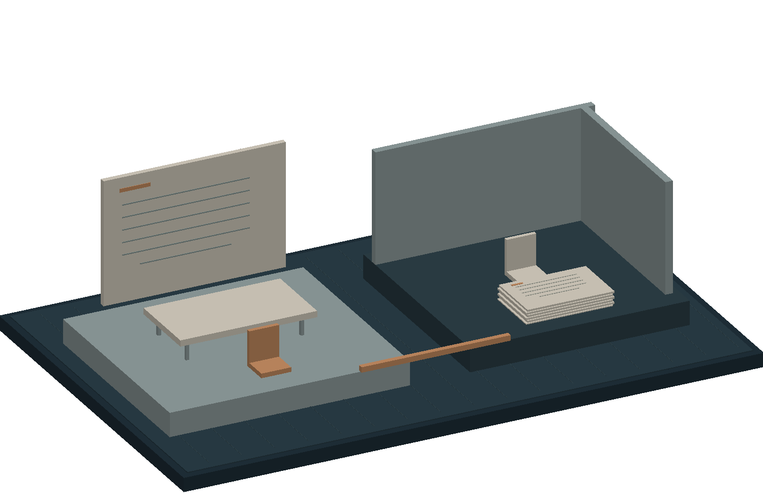 A consultation setting contrasted with a more restrictive institutional space. It is an editorial comparison, not a depiction of a specific child or a guaranteed causal pathway.